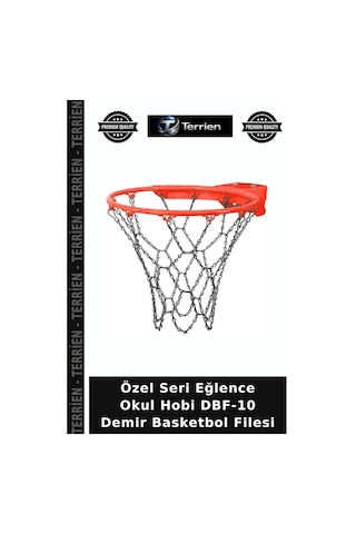 Özel Seri Eğlence Okul Hobi Dbf-10 Demir Basketbol Filesi