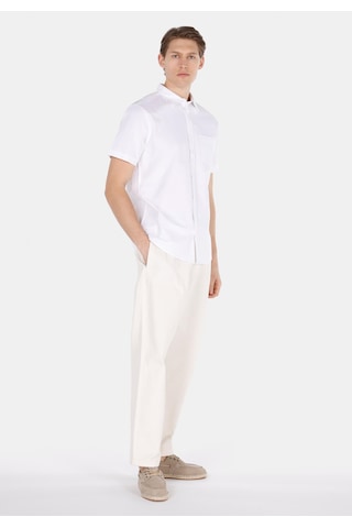 Colin's Colins Regular Fit Shirt Neck Düz Erkek Beyaz Kısa Kol Gömlek Cl1073847 Cl1073847 Q1.v1 Wht Beyaz
