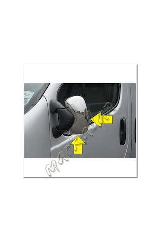 Markadan Opel Vivaro Krom Ayna Kapağı 2001-2010 2 Parça Abs Krom
