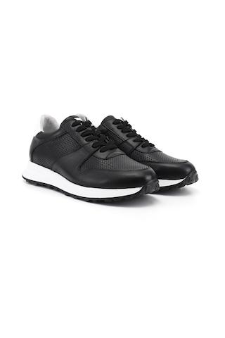 Gönderi(R) Gönderi R Erkek Siyah Bağcıklı Hakiki Deri Comfort Sneaker Ddma80338312