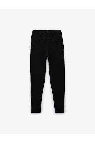 Koton Slim Fit Normal Bel Viskon Karışımlı Tayt Siyah 6wal40123ık Siyah