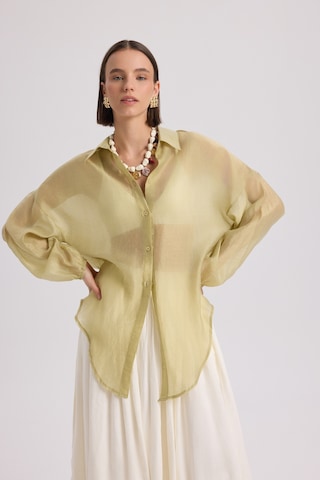 Lyra Oversize Yeşil Gömlek Yeşil