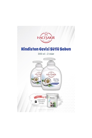 Hindistan Cevizi Sütlü Sıvı El Sabunu 300 Ml X2 Ve Rosıe