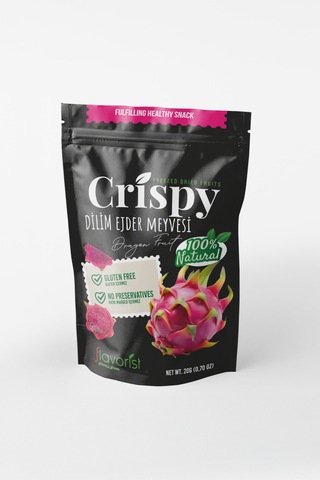 Dondurularak Kurutulmuş Ejder Meyvesi Dilimleri 20 Gram