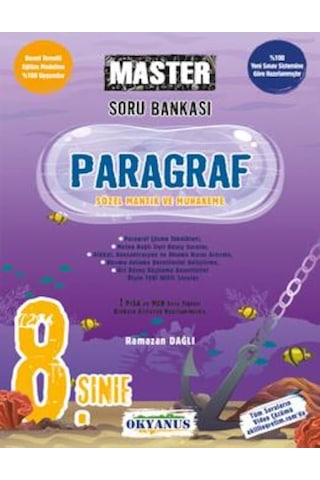 8. Sınıf Master Paragraf Soru Bankası - Okyanus Yayıncılık - Ramazan Dağlı