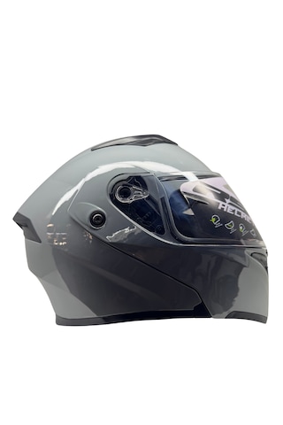 Kask Rs2 Marka Çene Açılır Güneş Vizörlü Nardo Gri