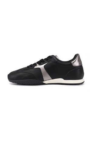Gönderi(R) Gönderi R Kadın Siyah Lastik Bağcıklı Hakiki Deri Sneaker Ddza83742148