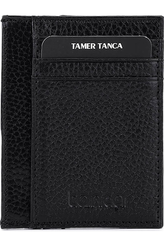 Tamer Tanca Erkek Hakiki Deri Siyah Floter Cüzdan 907 1092 Erk Czdn Sk25-26 Sıyah Fltr Siyah