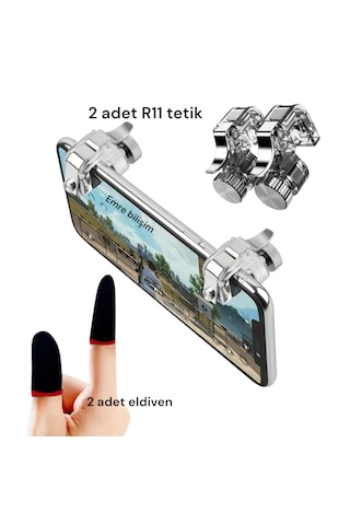 R11 +parmaklık Eldiven 1 Adet Anti-ter Ve Mobil Oyuntetik R11 1 Adet Ikili Set Emr '-Beyaz