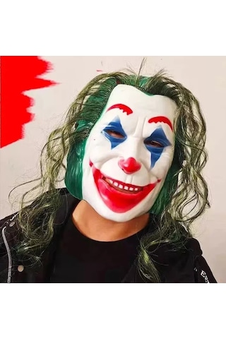 Joaquin Phoenix Joker Maskesi Yeşil Saçlı