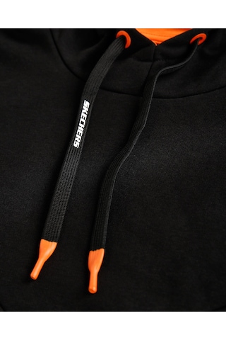 Skechers W Lw Fleece Fabric Block Hoodie Sweatshirt Kadın Siyah Sweatshirt S231008-001