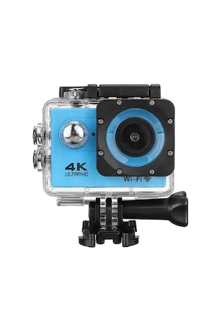 4k Wifi Aksiyon Kamera Ultra Hd 30fps Su Geçirmez Kılıf App Goplus Campro Sports Action Camera Mavi