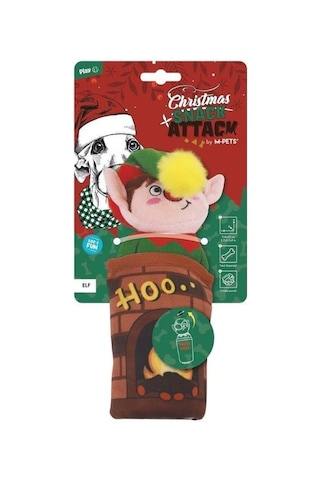 M-pets Christmas Elf Ödül Hazneli Peluş Köpek Oyuncağı