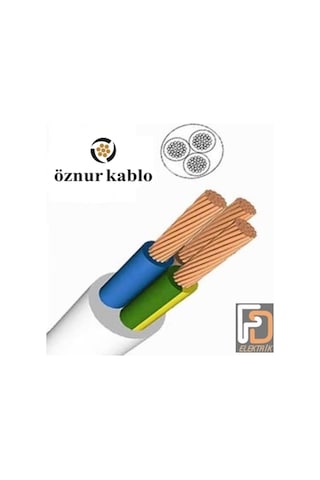 Öznur 3X2.5 Ttr Kablo Tam Bakır - Metre Seçenekli