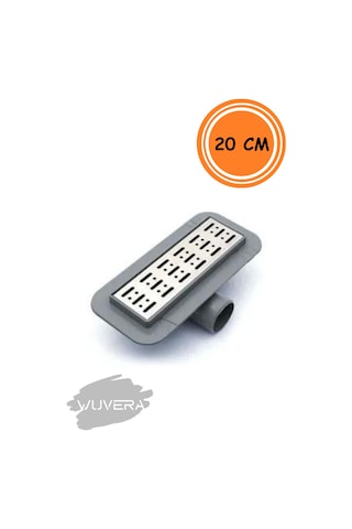 Wuvera 20 Cm Duş Kanalı Yer Sifonu Gider Krom - Wuvera