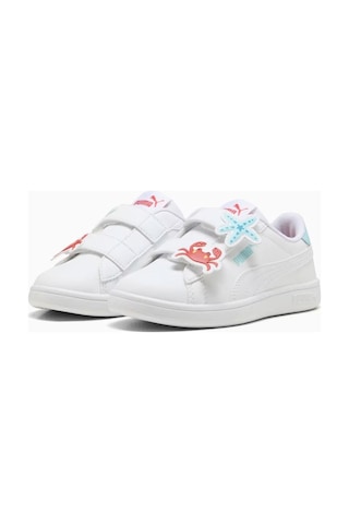 Puma Smash 3.0 Badges V Ps Çocuk Günlük Ayakkabı 397286-06 Beyaz