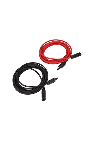 Aubyhe 12awg Güneş Paneli Kablosu, 2 Metre Uzatma Kablosu, Fosfat Sistem Bağlantı Adaptörü, Ip68 Koruma, Güvenli Ve Dayanıklı