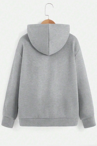 Uyguntarz Ny Baskılı Erkek - Kız Çocuk Rahat Kalıp Sweatshirt Gri