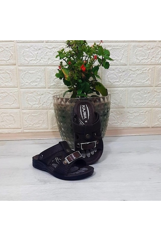 Fiyra Kajma Kahverengi Renk Erkek Çocuk Günlük Terlik 001