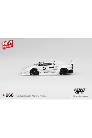 Mini Gt 1/64 Lamborghini Countach Lb-works White 2 Çok Renkli