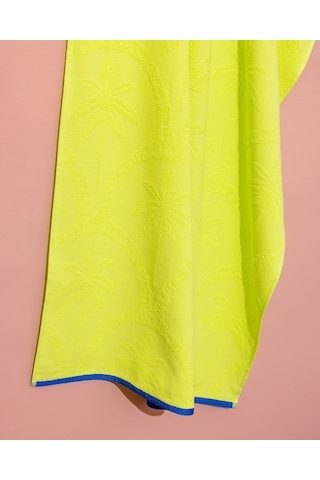 Madame Coco Palmie %100 Pamuk Plaj Havlusu - Yeşil - 70x150 Cm 8684427222850 Yeşil