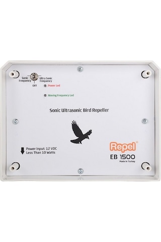Repel EB1500 Sonic Ultrasonic Kuş Kovucu Cihaz 1500 M² Etkili 2'li