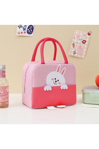 Jian Fan Karikatürlü Yemek Çantası Taşınabiler Is Koruma Kutusu-yeşil Yeşil