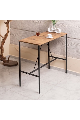 Bar Masası 100 / 45 Atlantik Çam 5058 Atlantik Çam-siyah