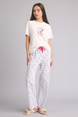 Defacto Snoopy Regular Fıt Kısa Kollu 2li Takım G8320ax26spgr93 Gri-gr93