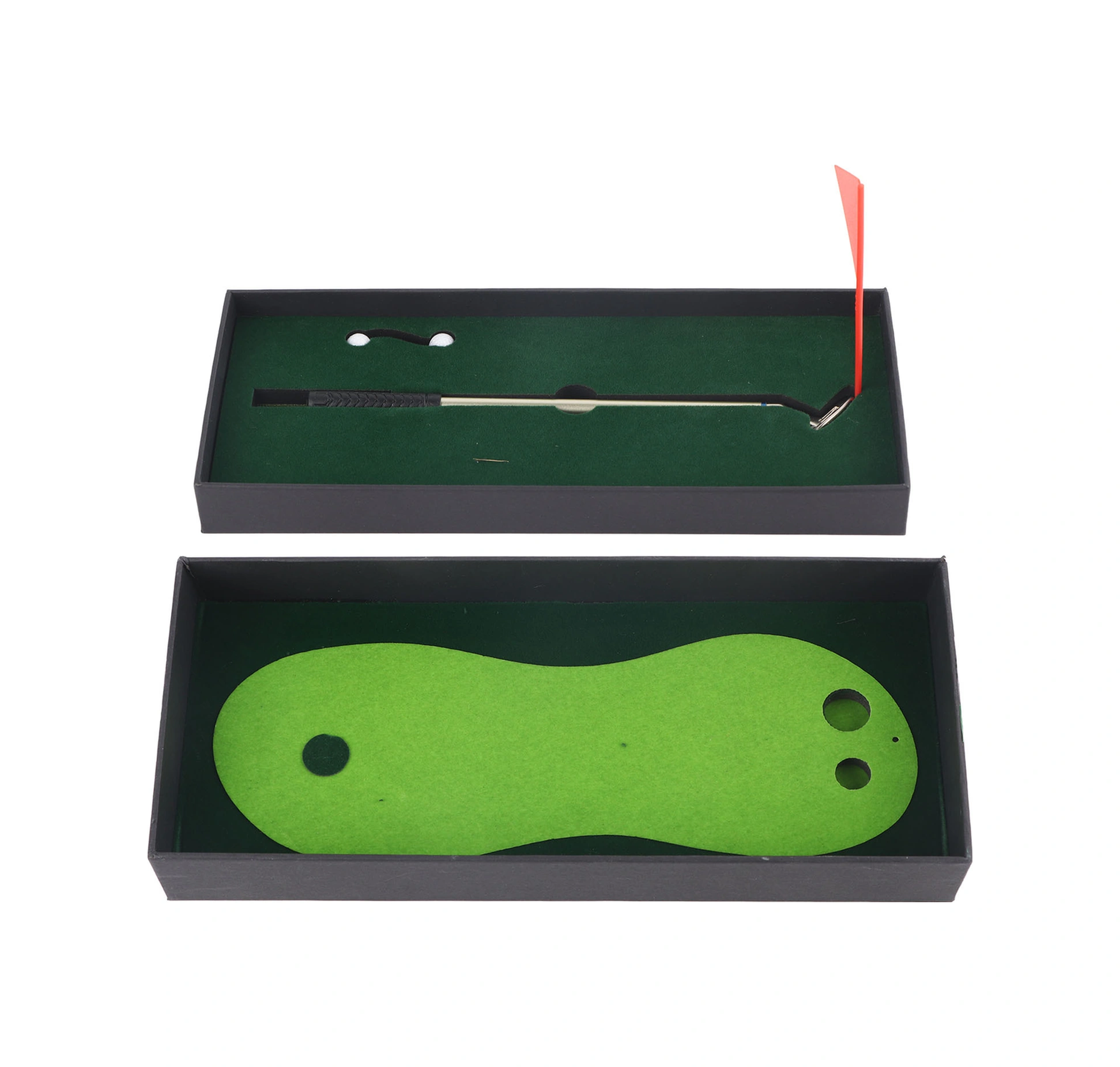 Vkemall Masaüstü Golf Antreman Seti - Mini Çim Alanı, Putter Kalem, Toplar Ve Bayrak İle Ofis/ev Eğlencesi Hediyelik