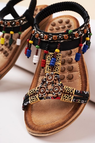 Khayt Princess Anatomik Fashion Taşlı Çocuk Sandalet Çok Renkli