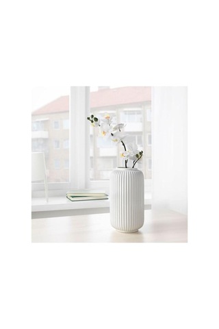 Stilren 22 Cm Vazo, Dekoratif Çiçeklik, Beyaz, Stoneware Çok Renkli