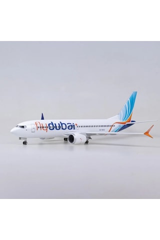 Fly Dubai Boeing 737 Max Yolcu Uçağı Model Uçak 1/80 Ölçek 47cm