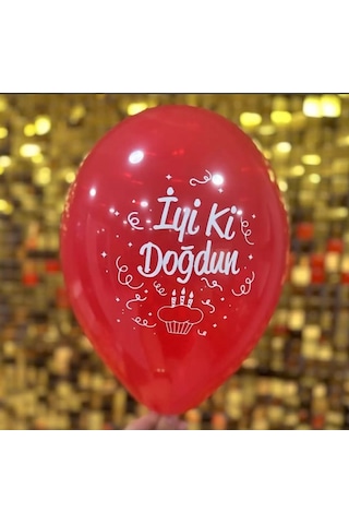 İyi Ki Doğdun Baskılı Balon 10 Adet 1