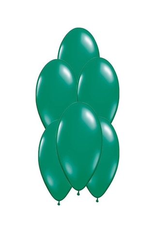 50 Adet Metalik Sedefli Yeşil Koyu Balon Doğum Günü Uçan