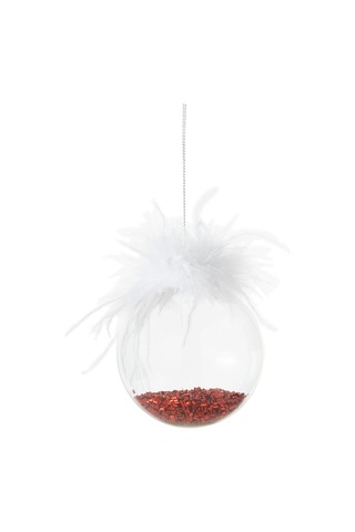 Mudo Home White Fluffy Ağaç Süsü 8 Cm Sku: Smg8690010241245