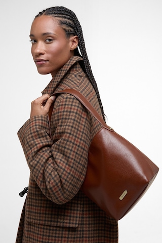 Barbour Cedar Deri Bucket Çanta Br11 Brown Kahverengi