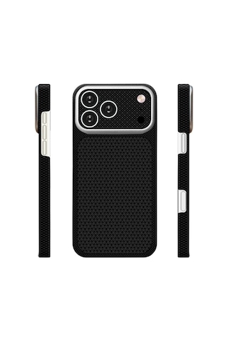 İphone 17 Pro Max Uyumlu Kılıf M-safe Şarj Özellikli Zore Paris Nexel Sert Pc Kapak Siyah