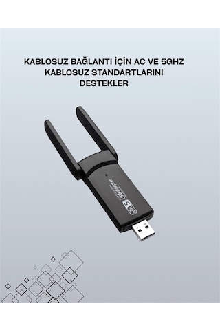 Usb Wifi Adaptör - 1200 Mbps Hız