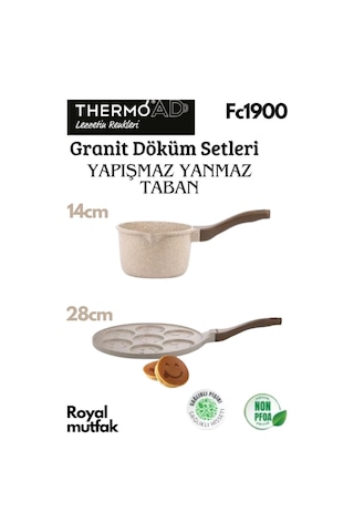 Thermoad 2'li Vizon Set (Sosluk&Sütlük - Emojili Pankek Tavası)