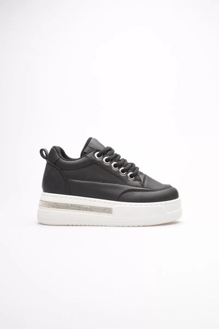 Trendella Siyah Kadın Gizli Topuklu Sneaker Tr04ms01a Beyaz