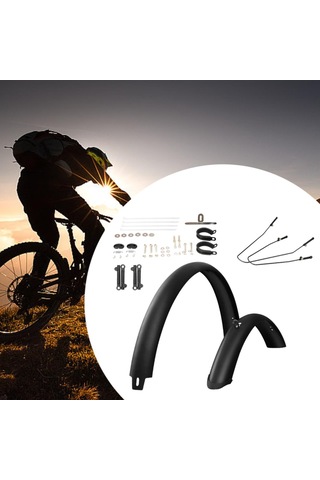 Suntek Dağ Bisikleti Çamurlukları Yedek 26-inç-bisiklet-için Siyah