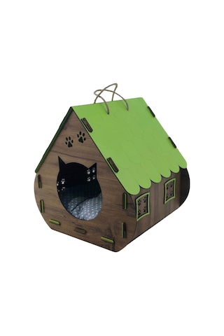 Pullsar Shopping Çatılı Ahşap Sade Kedi Evi 35 x 40 x 40 CM Pullsar Shopping Çatılı Ahşap Sade Kedi Evi 35 x 40 x 40 CM