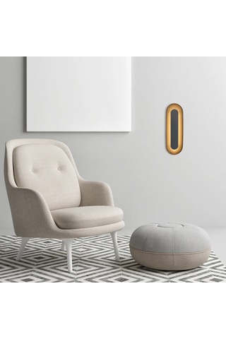 Voxlamp Presidento Endirekt Led Aplik 33x12 Cm Gri