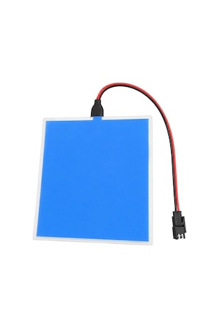 Pm-37724 100x100mm Elektrominesans El 3v Led Panel Mavi Aydınlatmalı Esnek Yapı Renkli
