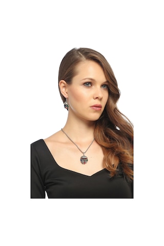 Tkly01703 Osmanlı Serisi Salkım Kolye Küpe Set Çok Renkli