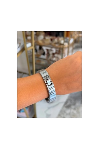 Vıp Model Silver Detaylı Kadın Saat Gümüş