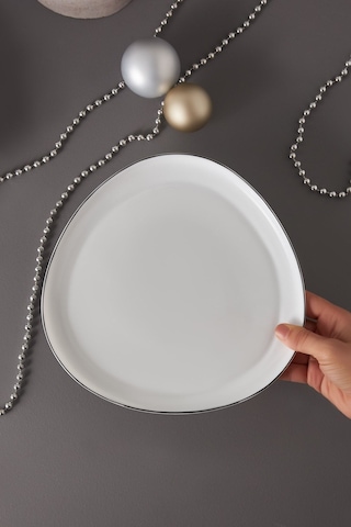Karaca Agata Opal Cam Servis Tabağı 25 Cm