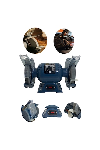Stilmax 200Mm 650 Watt Bakır Taş Motoru Bileme Çark Taşı