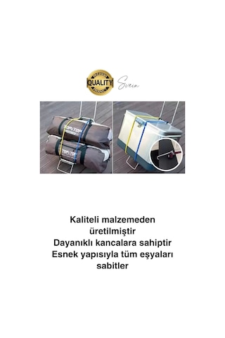 Geniş Uzun Bagaj Lastiği 1,5 Mt Kancalı Gerdirme Bisiklet Sabitleme Bagaj Halatı Araba Karavan